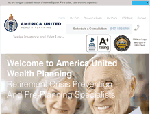 Tablet Screenshot of americaunitedwealthplanning.com